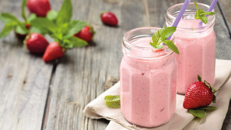 recette Mollers pink smoothie fraise citron